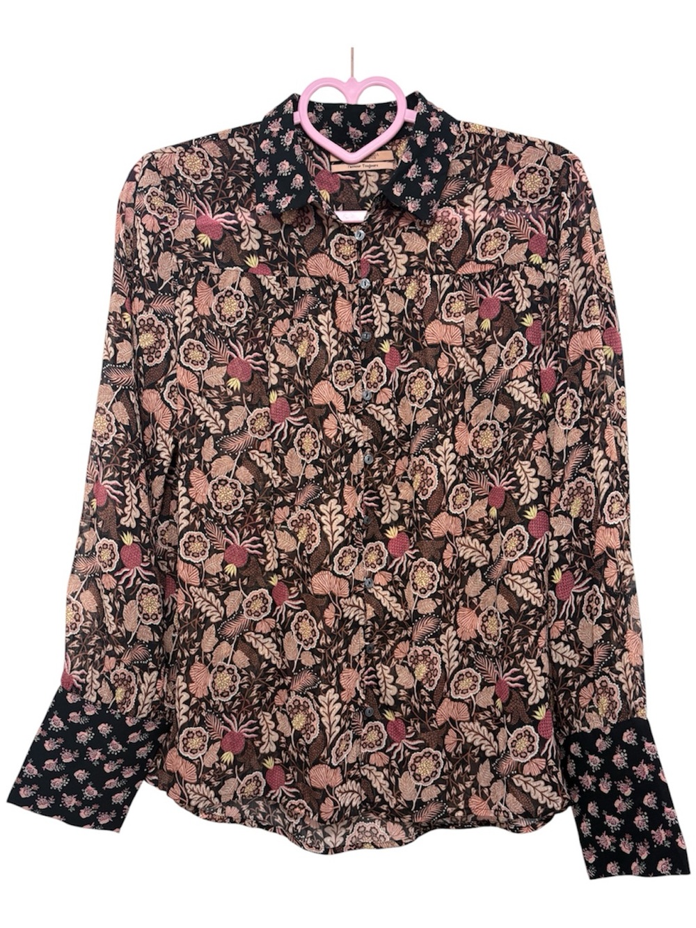 Scotch & Soda Maison Scotch Floral Mix Button Down Blouse Top S